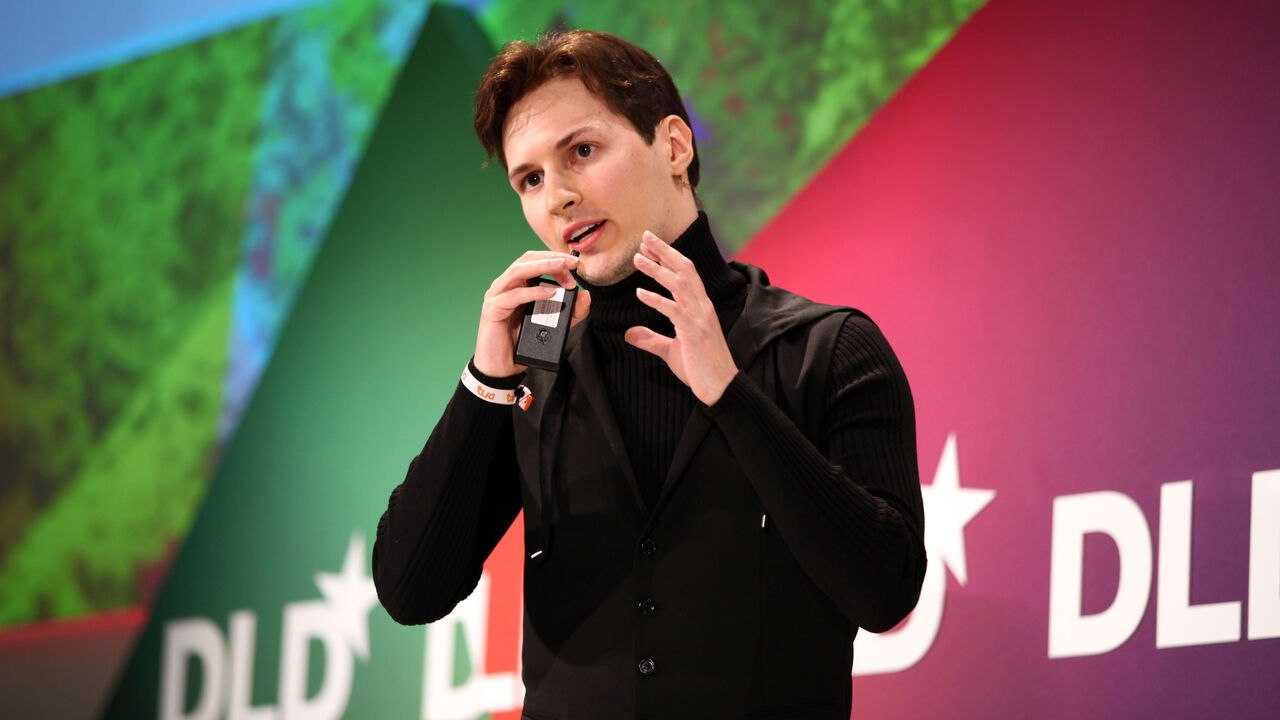 MUNICH, GERMANY - JANUARY 24: Pavel Durov of Vkontakte speaks during the Digital Life Design conference (DLD) at HVB Forum on January 24, 2012 in Munich, Germany. ence and culture which connects business, creative and social leaders, opinion-formers and investors for crossover conversation and inspiration. (Photo by Nadine Rupp/Getty Images)