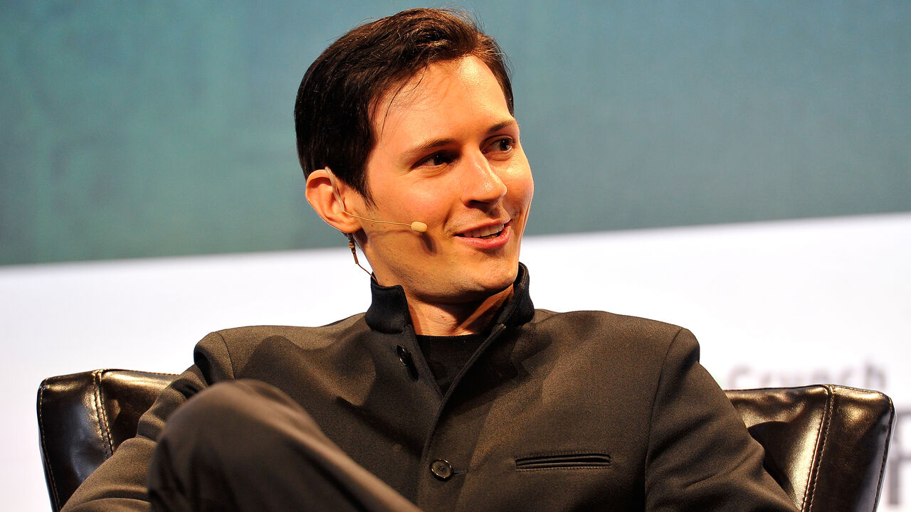 Pavel Durov, CEO and co-founder of Telegram, speaks during day one of TechCrunch Disrupt SF 2015 at Pier 70, San Francisco, Sept. 21, 2015.