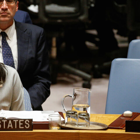 United States ambassador to the United Nations Nikki Haley addresses the U.N. Security Council meeting on the situation in the Middle East, including the Palestine, at the United Nations Headquarters in New York, U.S., December 8, 2017. REUTERS/Brendan McDermid - RC1606383520